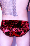 rose velvet mens panties made in los angeles