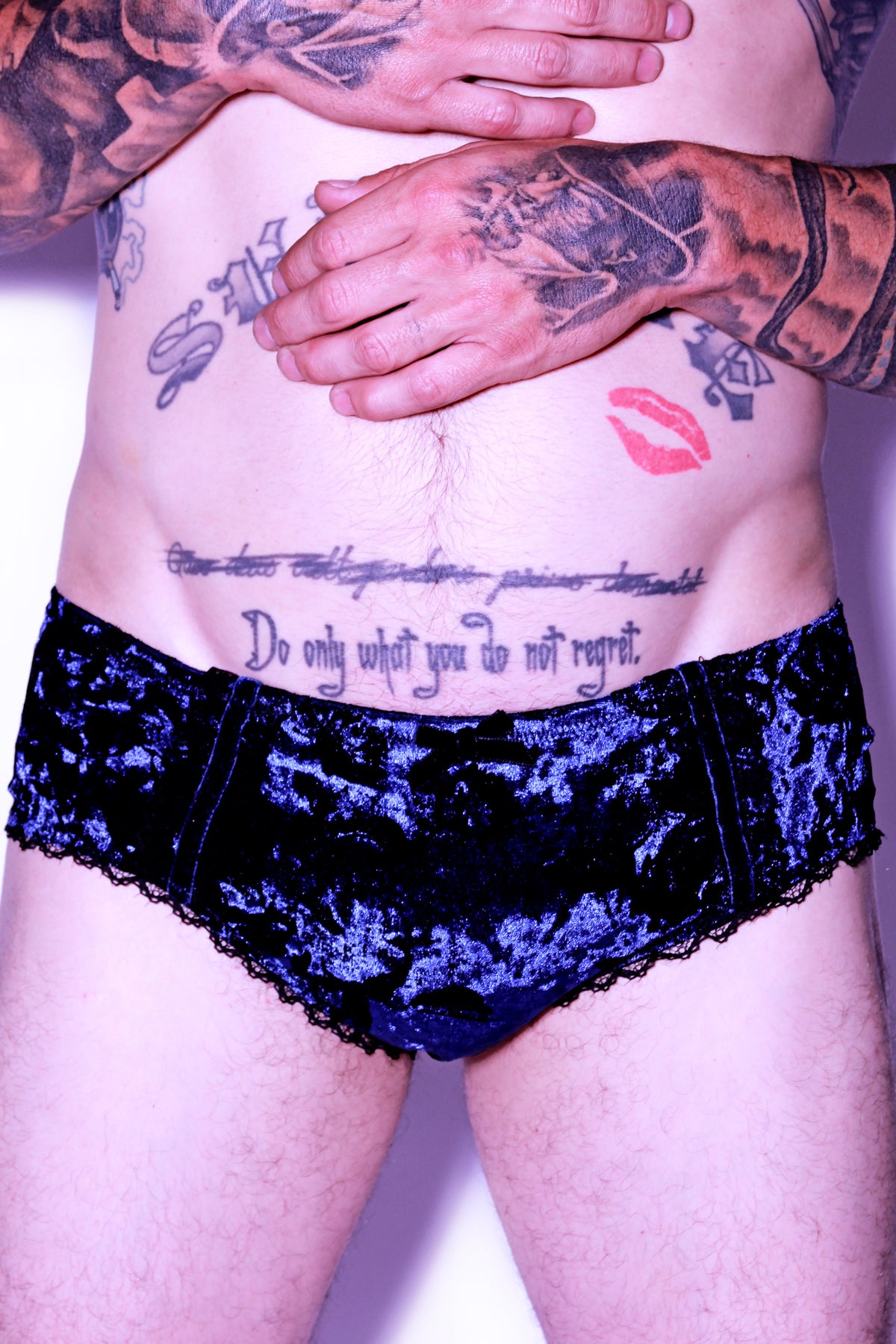 Blue Rose Velvet Panties – Fatale Design