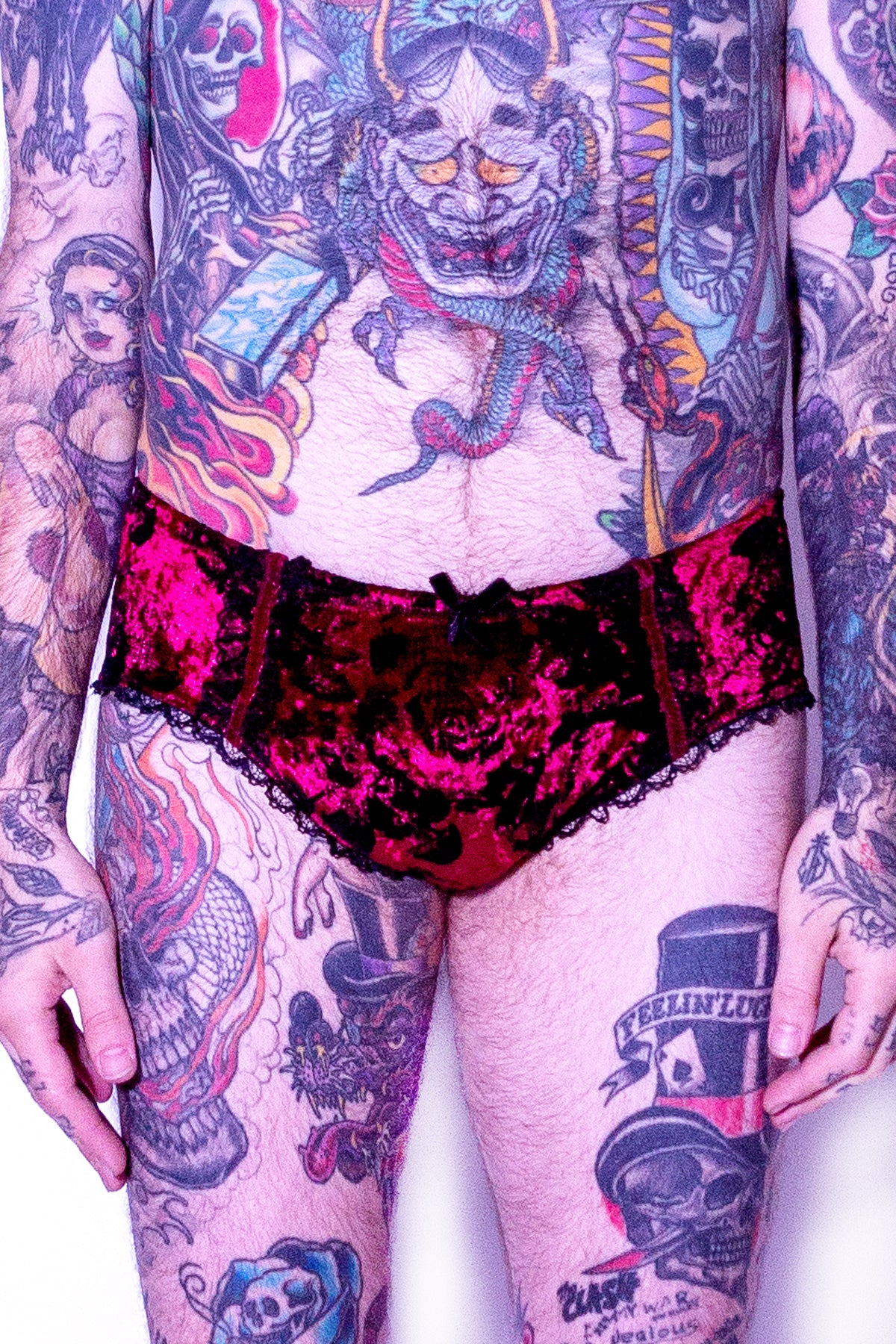 Burgundy Rose Velvet Panty – Fatale Design
