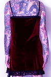 Fatale Dresses and panties for men. Velvet mens slip dress, made in Los Angeles. 