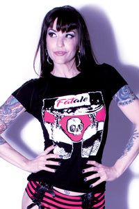 Womens Fatale Logo Shirt Black
