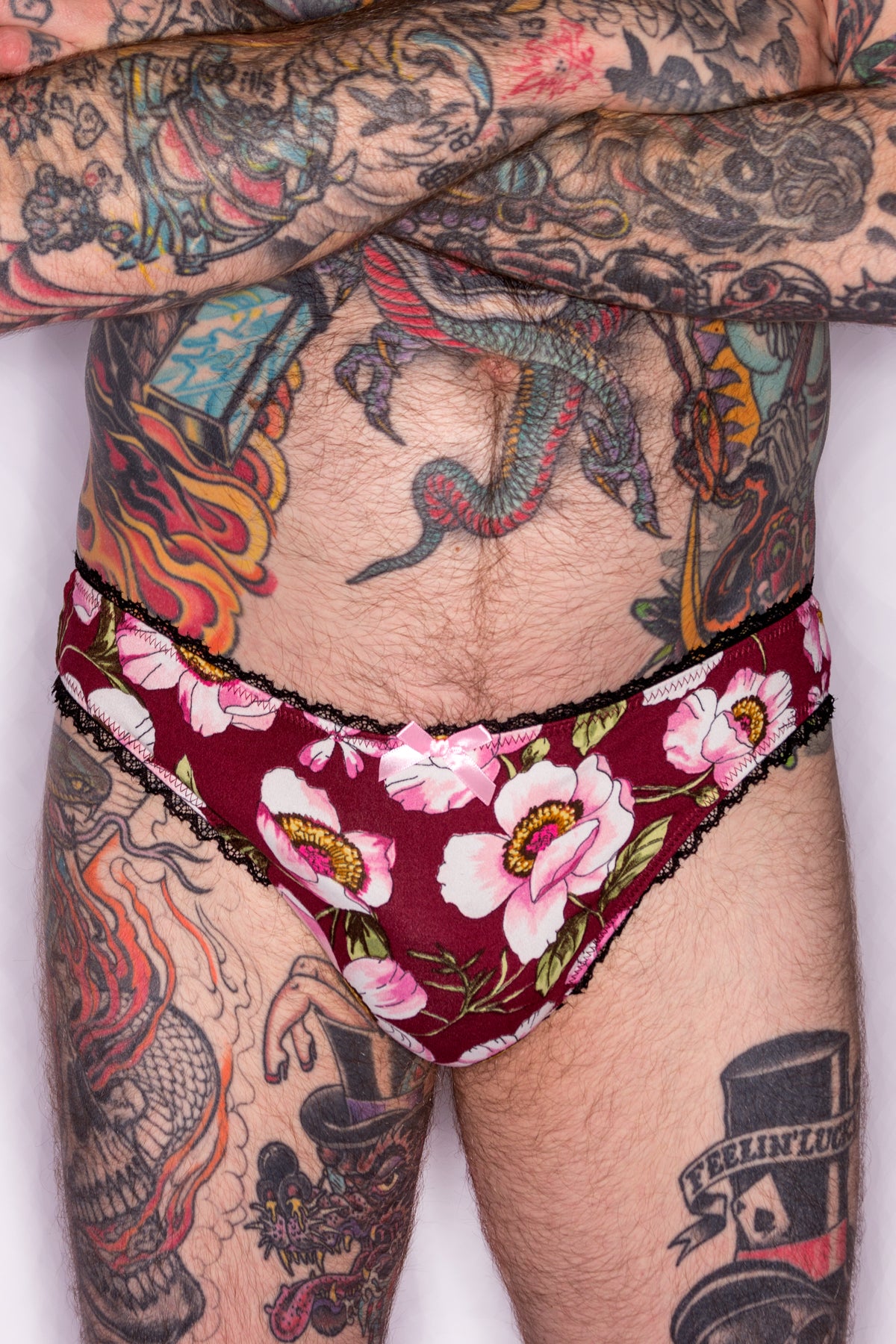 Ponte Striped panties for men by Fat Mike of NOFX Fatale Design