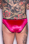 Pink Velvet Skinny Brief